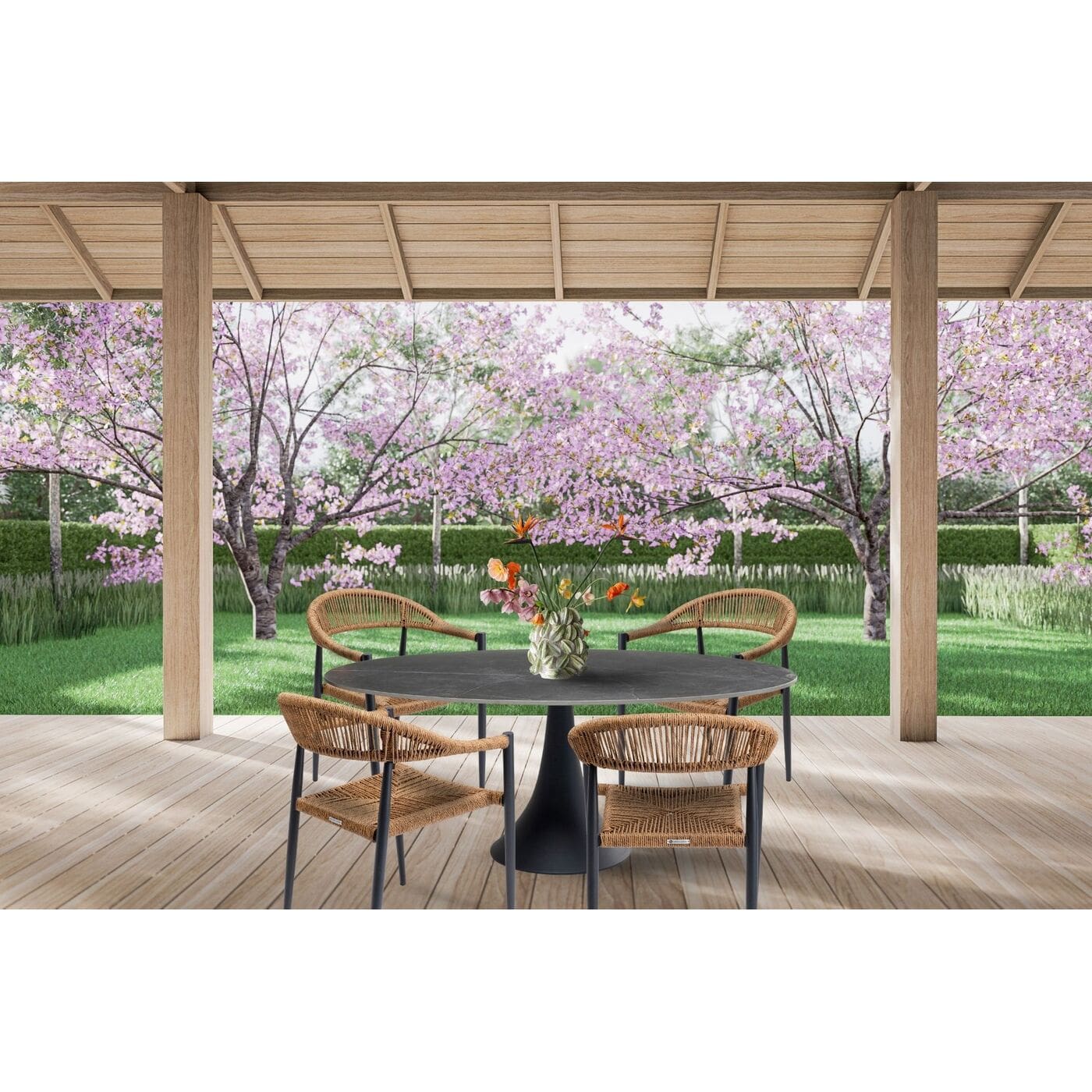 Garden Set Palma Possibilita 180cm Nature 5/Set Kare Design 47438