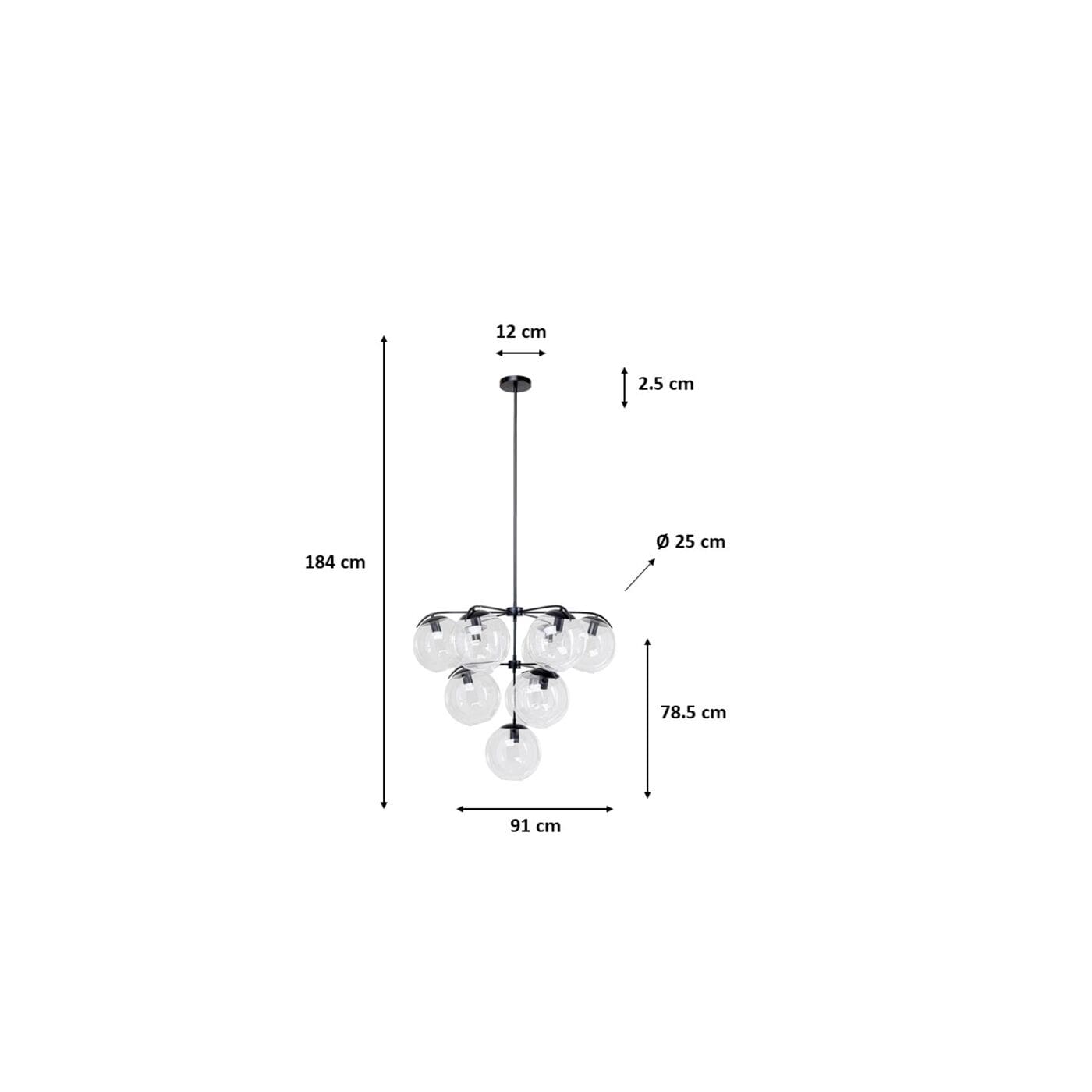 Hanglamp Lasmina Bunch Ø91cm Kare Design Hanglamp 53153