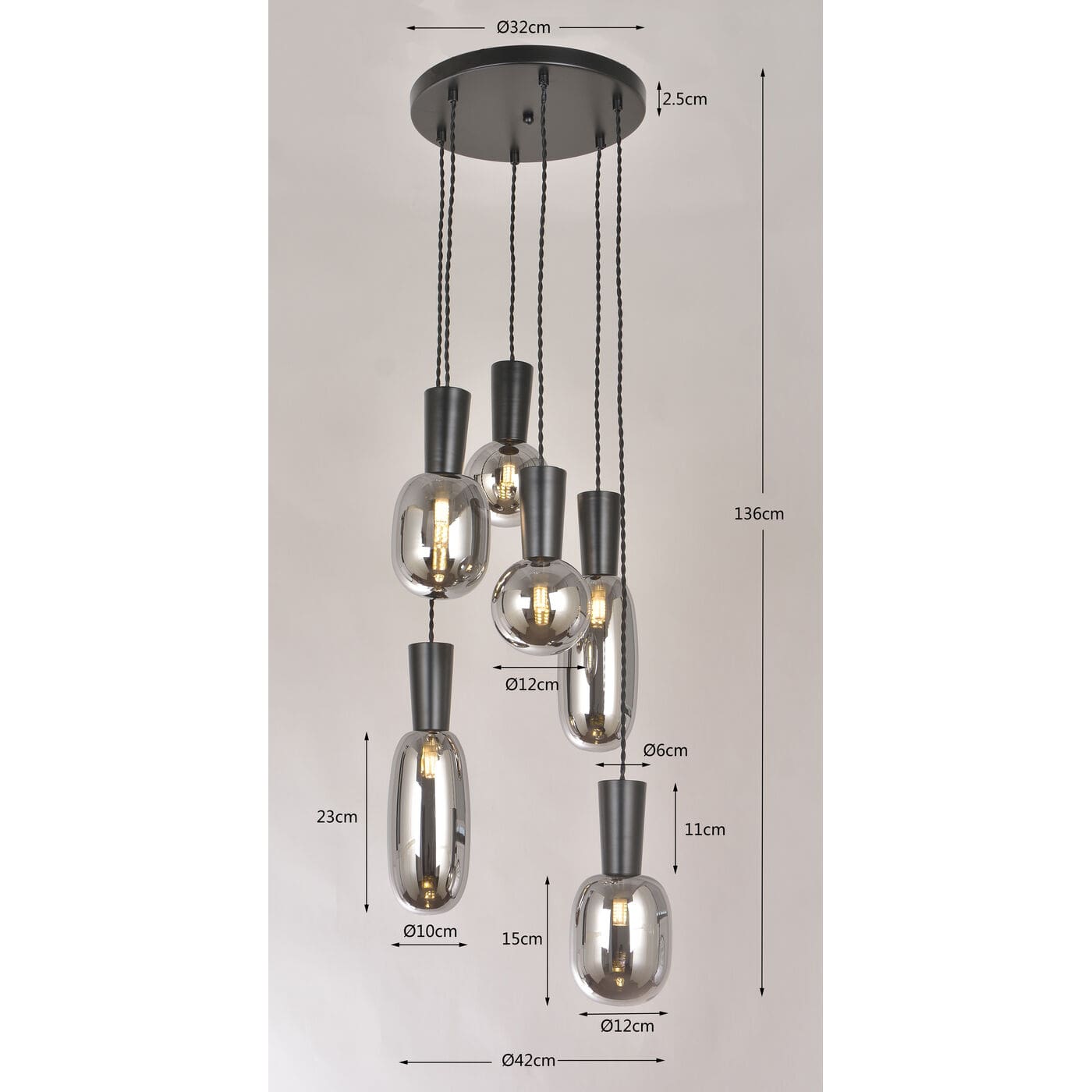 Hanglamp Romeo Ø42cm Kare Design Hanglamp 56491