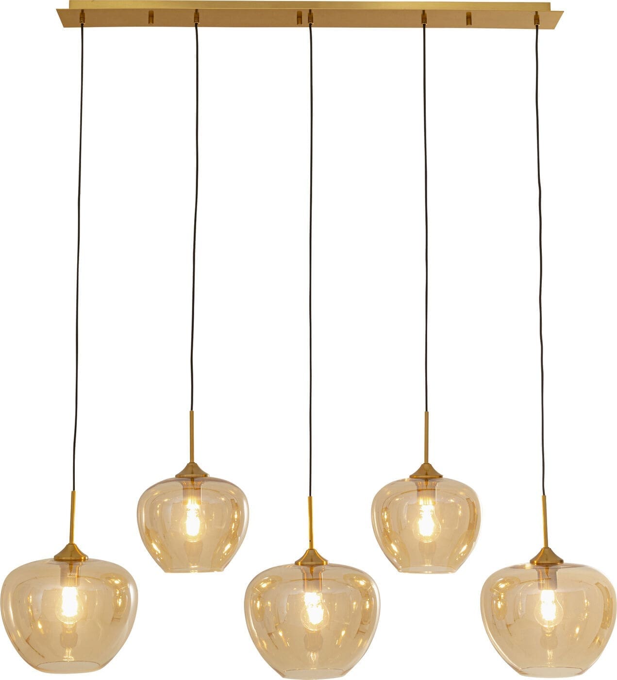 Hanglamp Sphere Amber Five 160cm Kare Design Hanglamp 57706