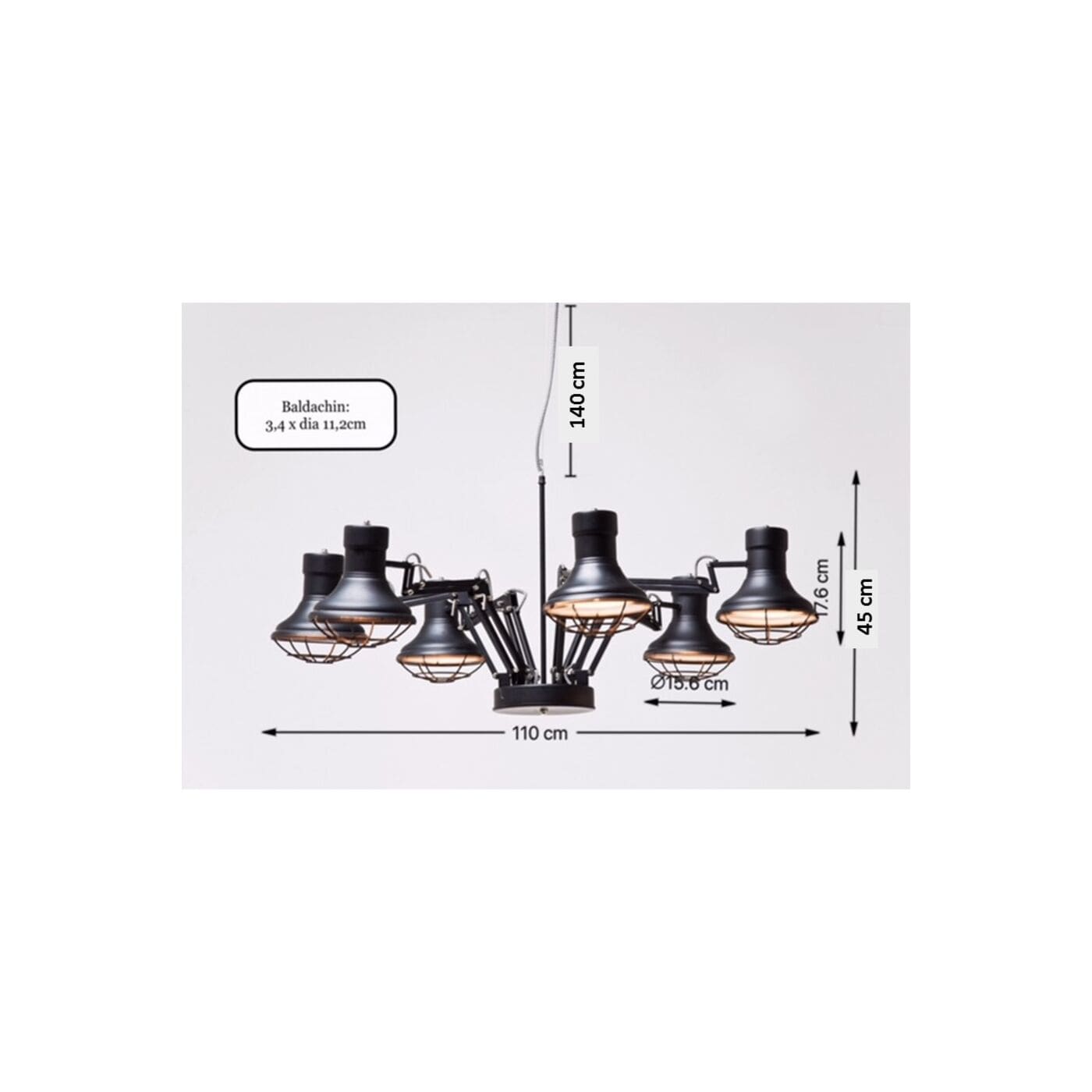 Hanglamp Spider Multi - 6-lite - Afbeelding 21