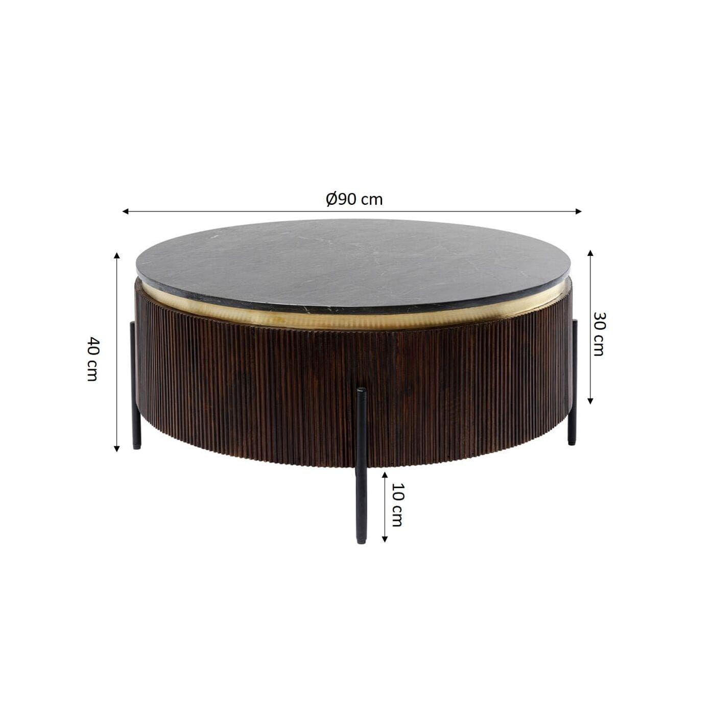 Salontafel Catalina Ø90cm Kare Design Salontafel 86491
