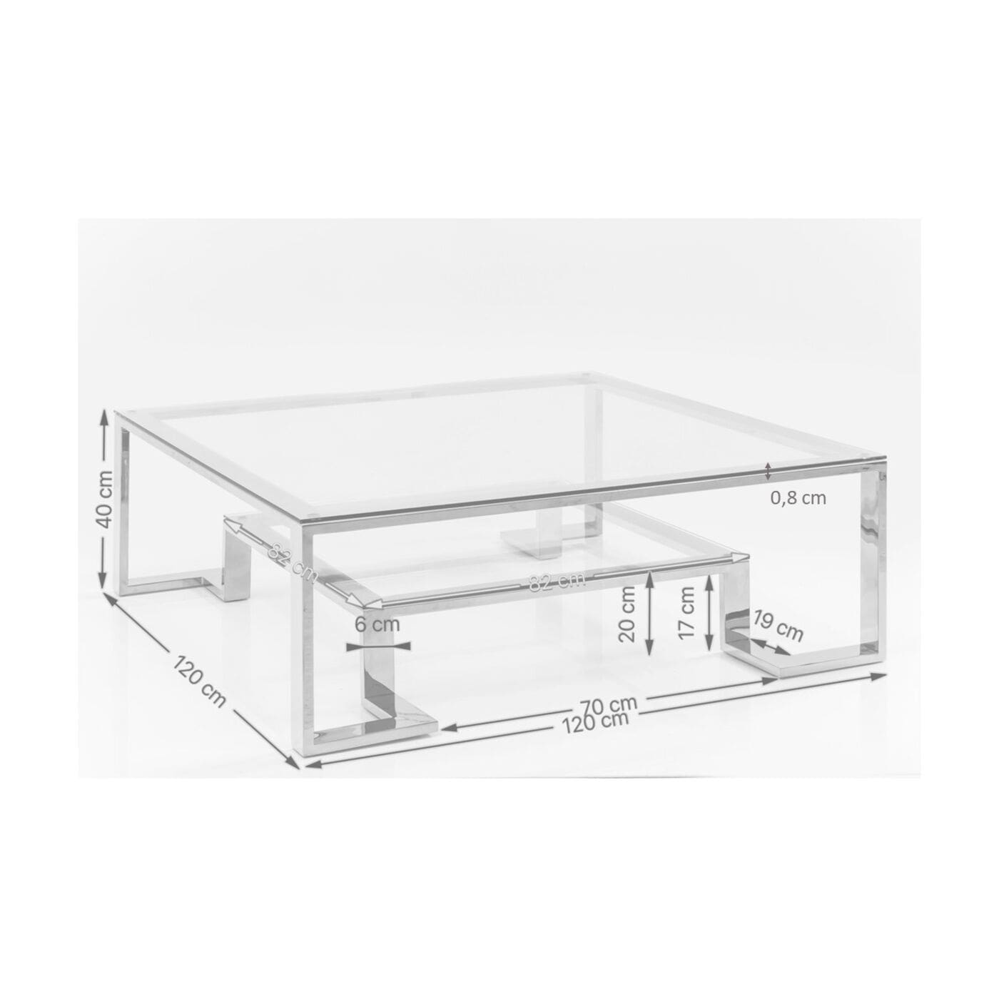 Salontafel Gold Rush - 120x120cm - Afbeelding 20