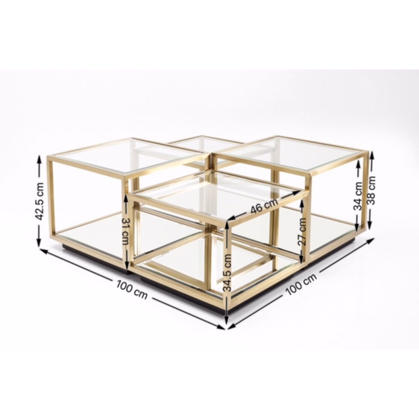 Salontafel Luigi Gold - set/4 - Afbeelding 27
