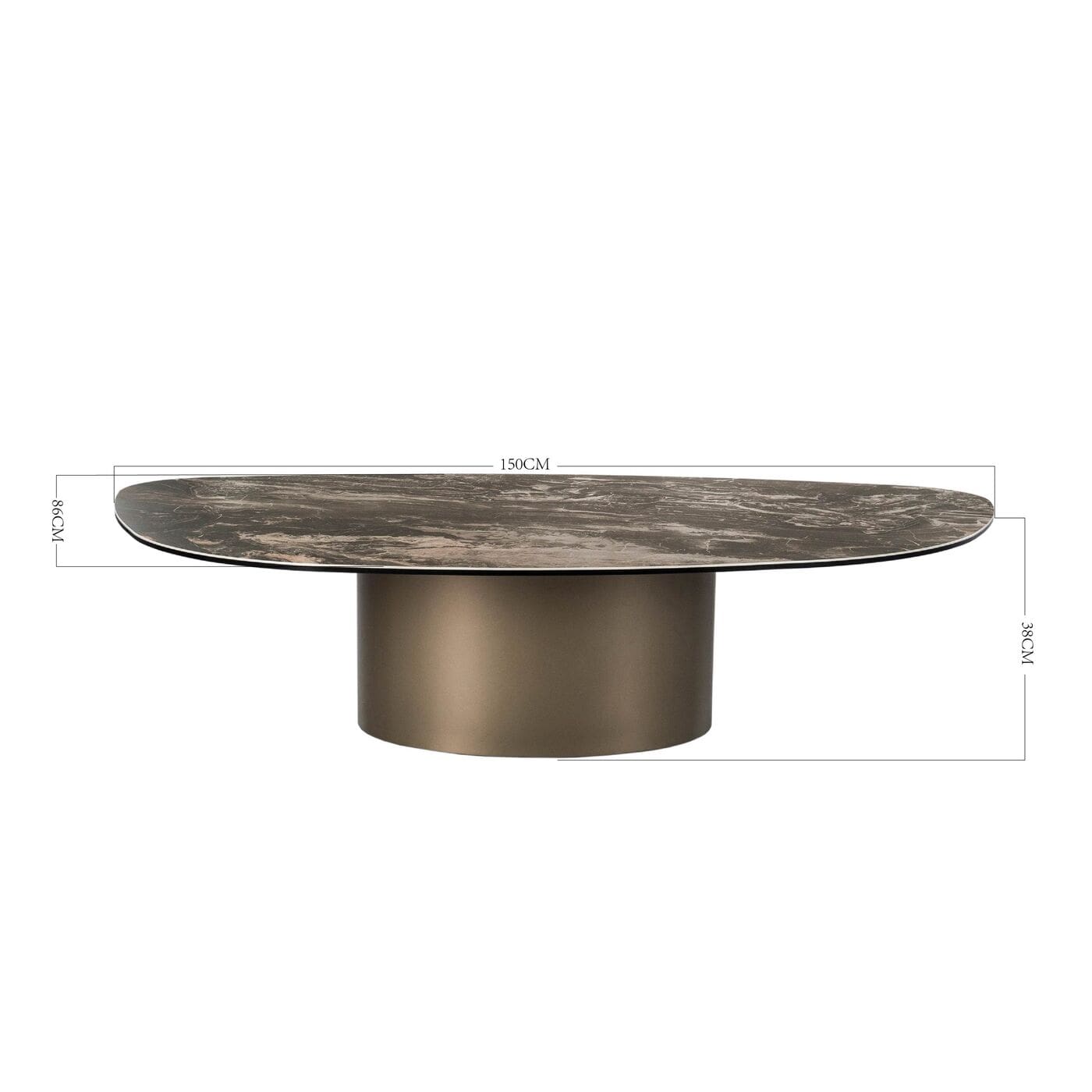 Salontafel Paso 150x86cm Kare Design Salontafel 70310