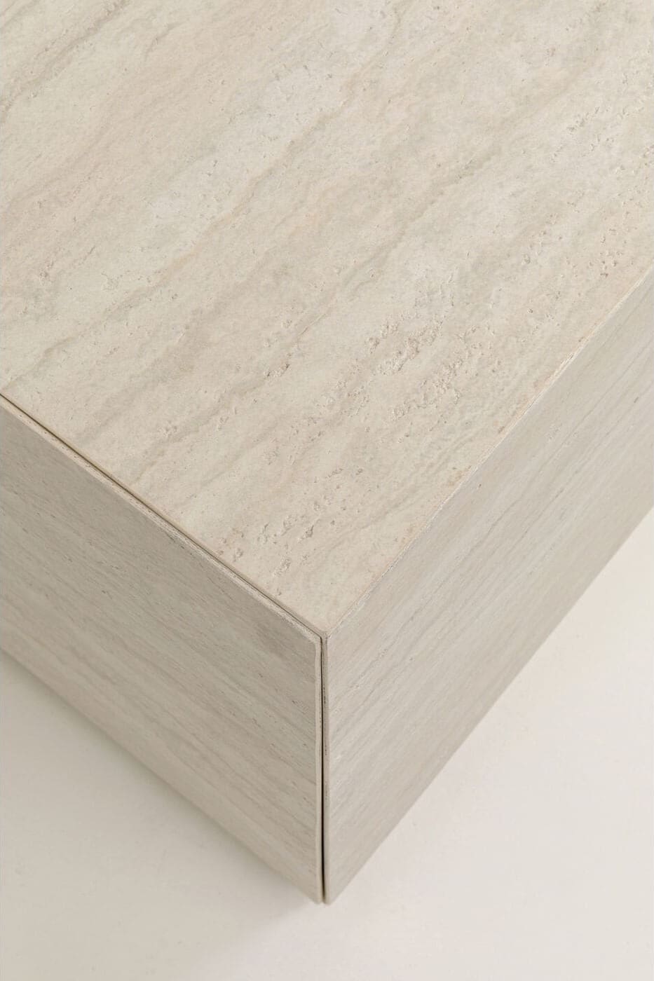 Salontafel Travertino Trunk 80x60cm Kare Design Salontafel 71047
