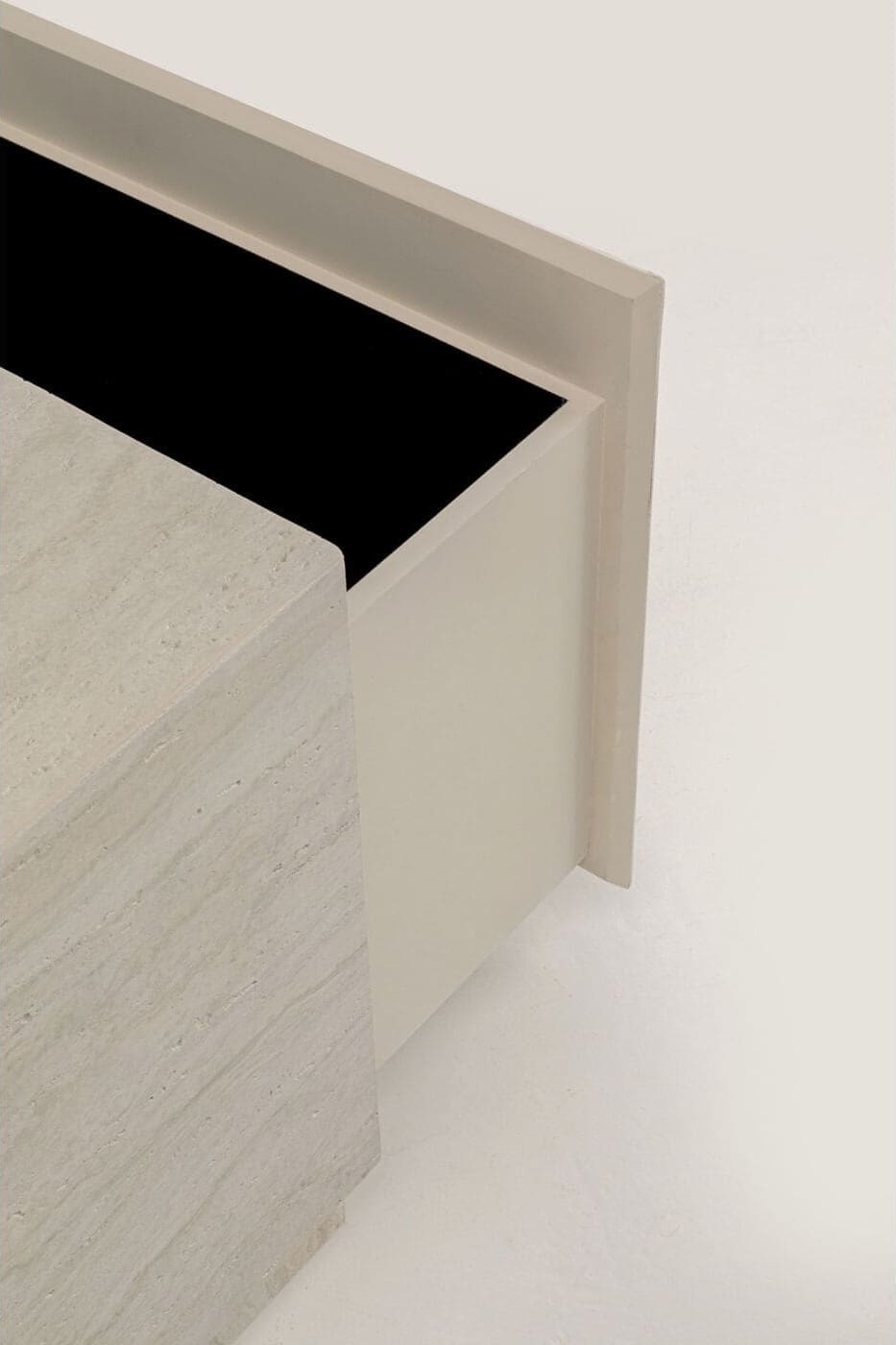 Salontafel Travertino Trunk 80x60cm Kare Design Salontafel 71047