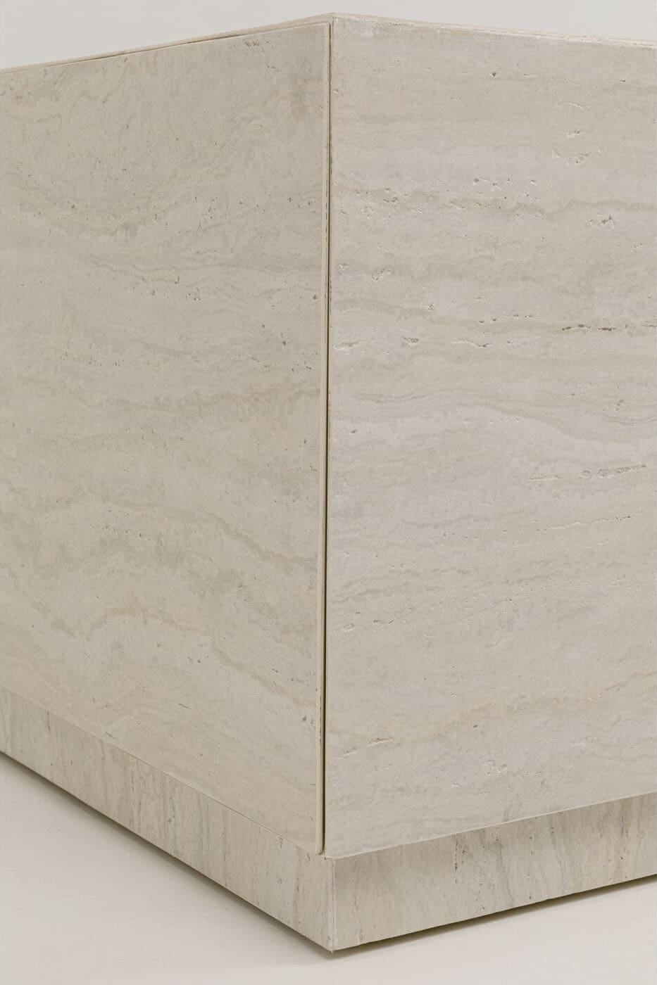 Salontafel Travertino Trunk 80x60cm Kare Design Salontafel 71047