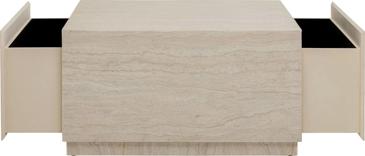 Salontafel Travertino Trunk 80x60cm Kare Design Salontafel 71047