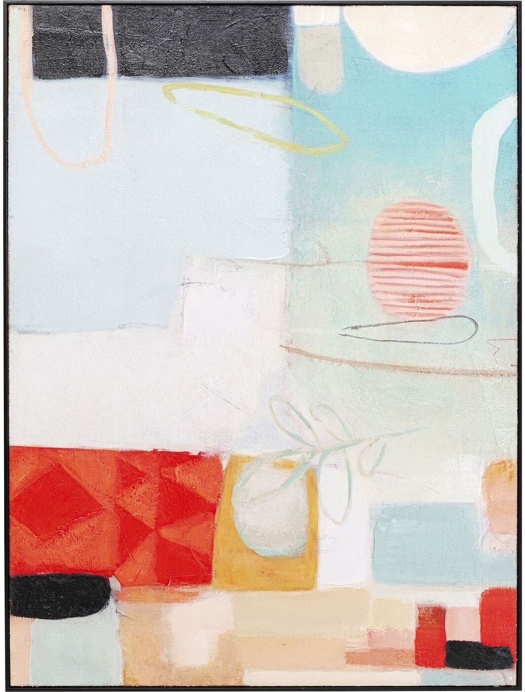 Schilderij Canvas Allegro Circles 120x90cm Kare Design Schilderij 56682