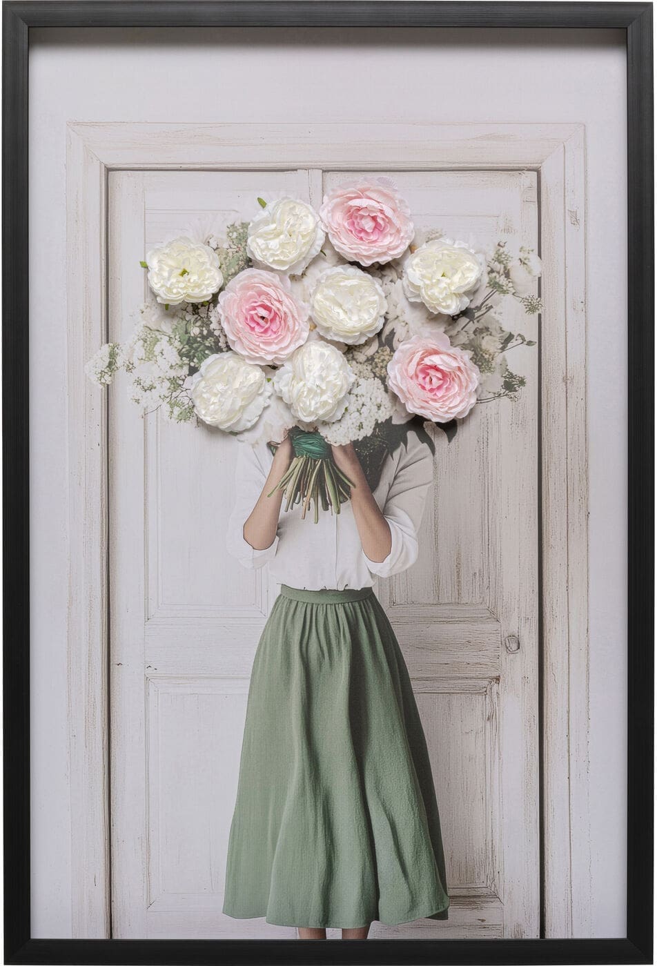 Schilderij Canvas Flower Bouquet 64x94cm Kare Design Schilderij 58006