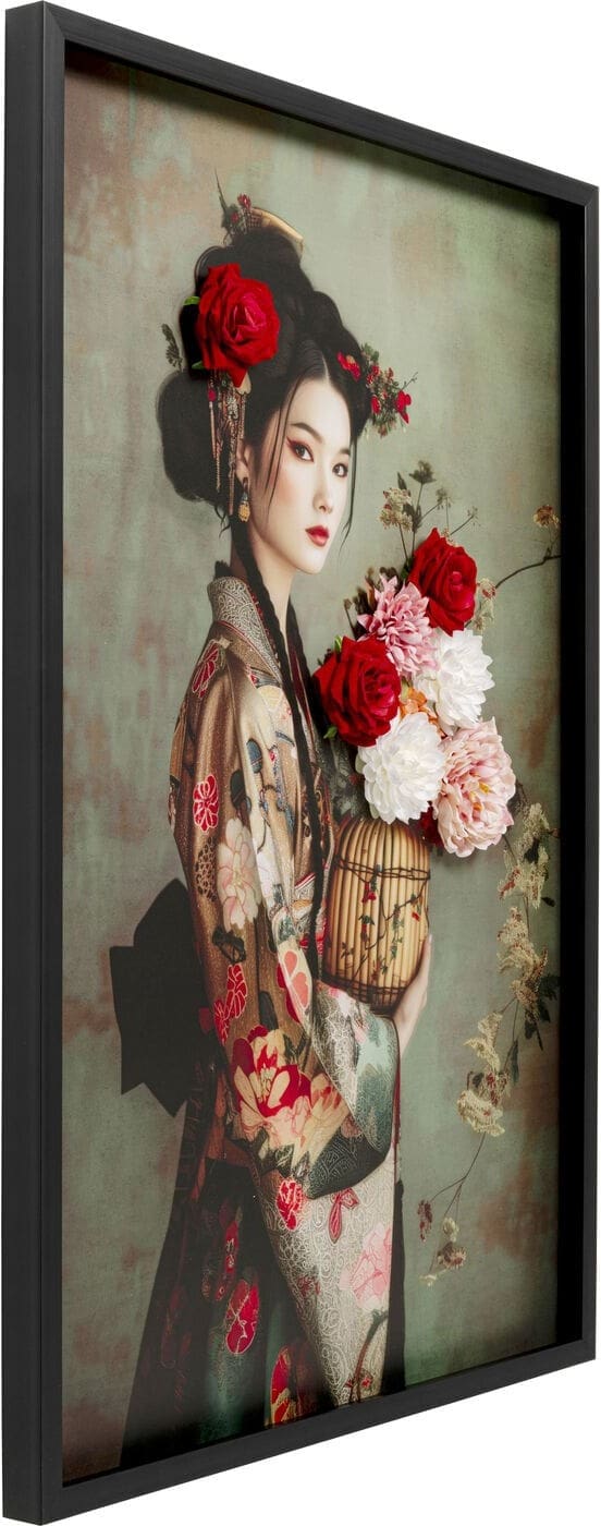 Schilderij Canvas Kimono Girl 84x124cm Kare Design Schilderij 58007
