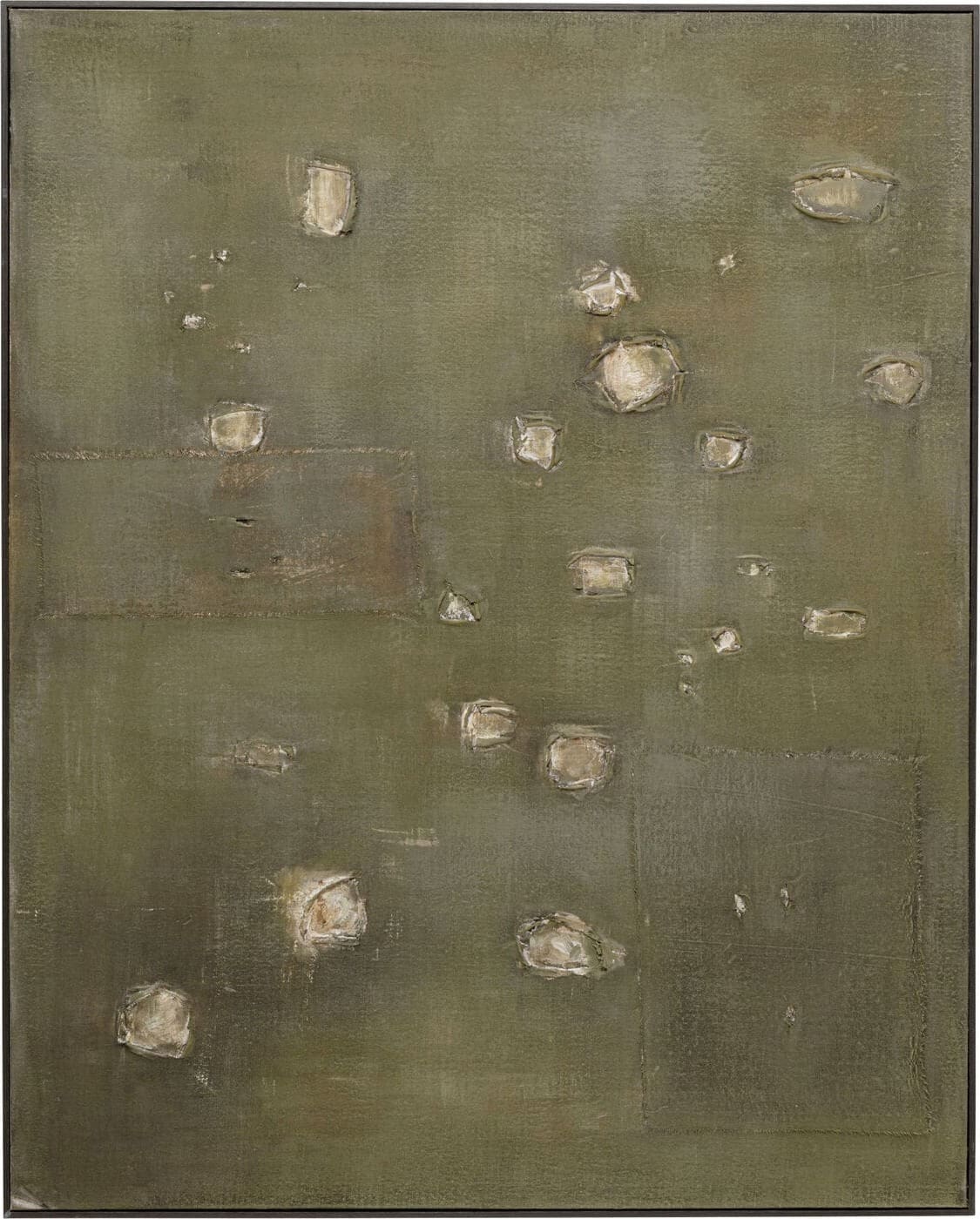 Schilderij Canvas Moody Green 150x120cm Kare Design Schilderij 57542