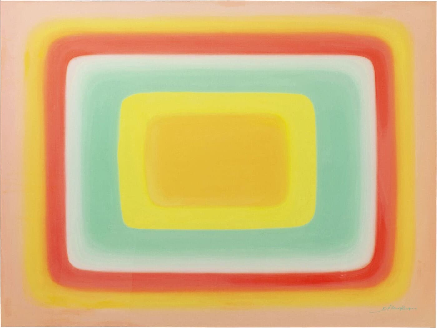 Schilderij Canvas Tendency Yellow 120x160cm Kare Design Schilderij 56702