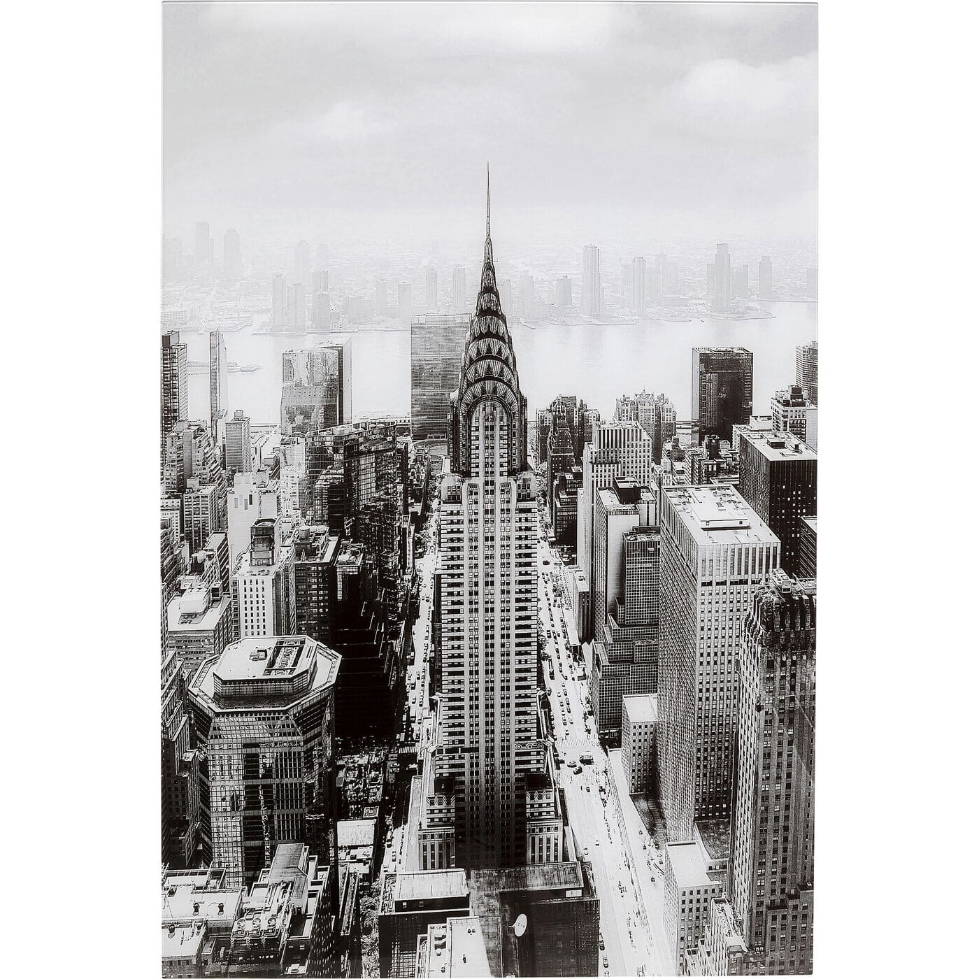 Schilderij Glas Manhattan View 120x80cm Kare Design Schilderij 56582