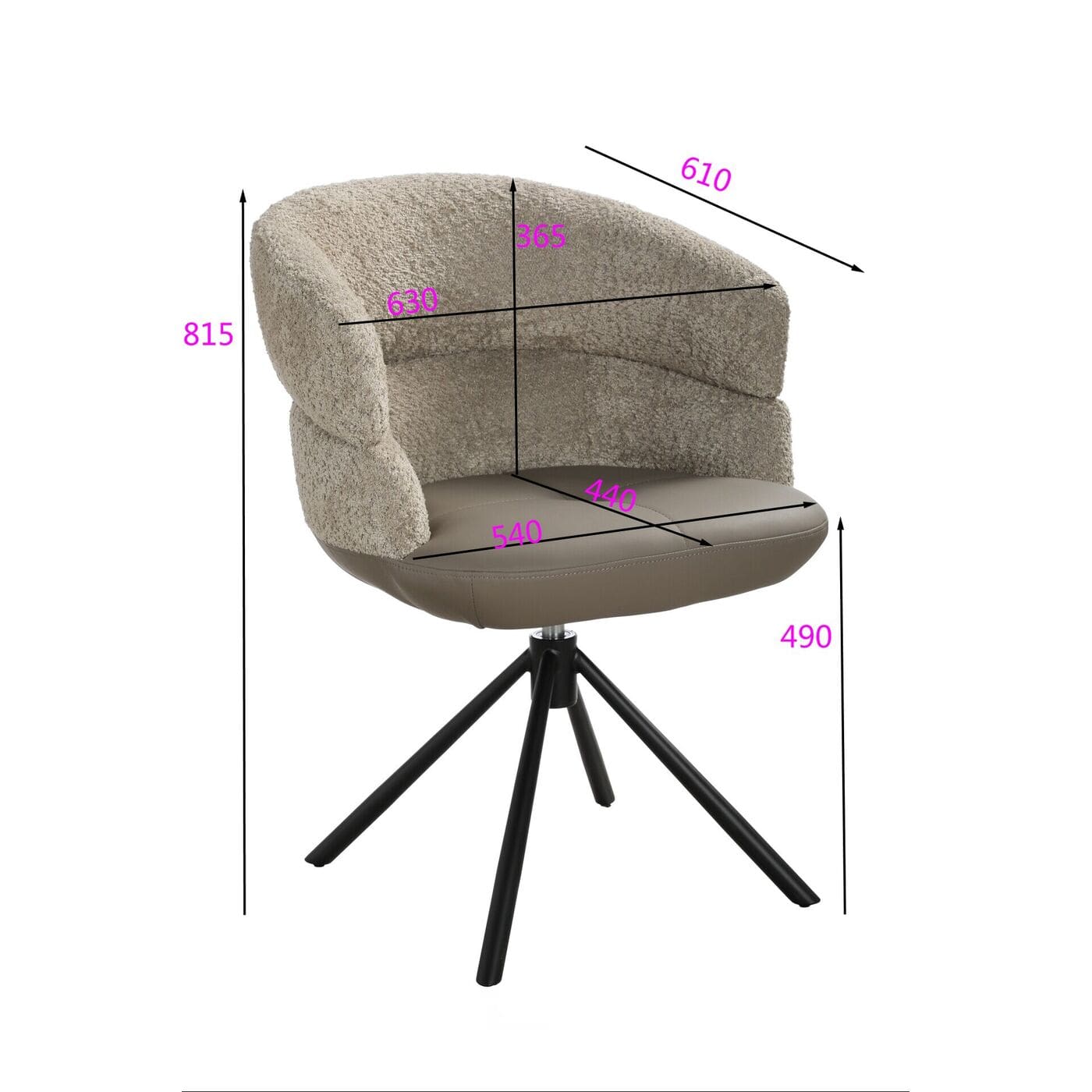 Swivel Armstoel Tasty Kare Design Armstoel 70246
