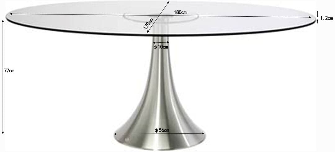Tafel Grande Possibilita 180x120cm Kare Design Eettafel 71602