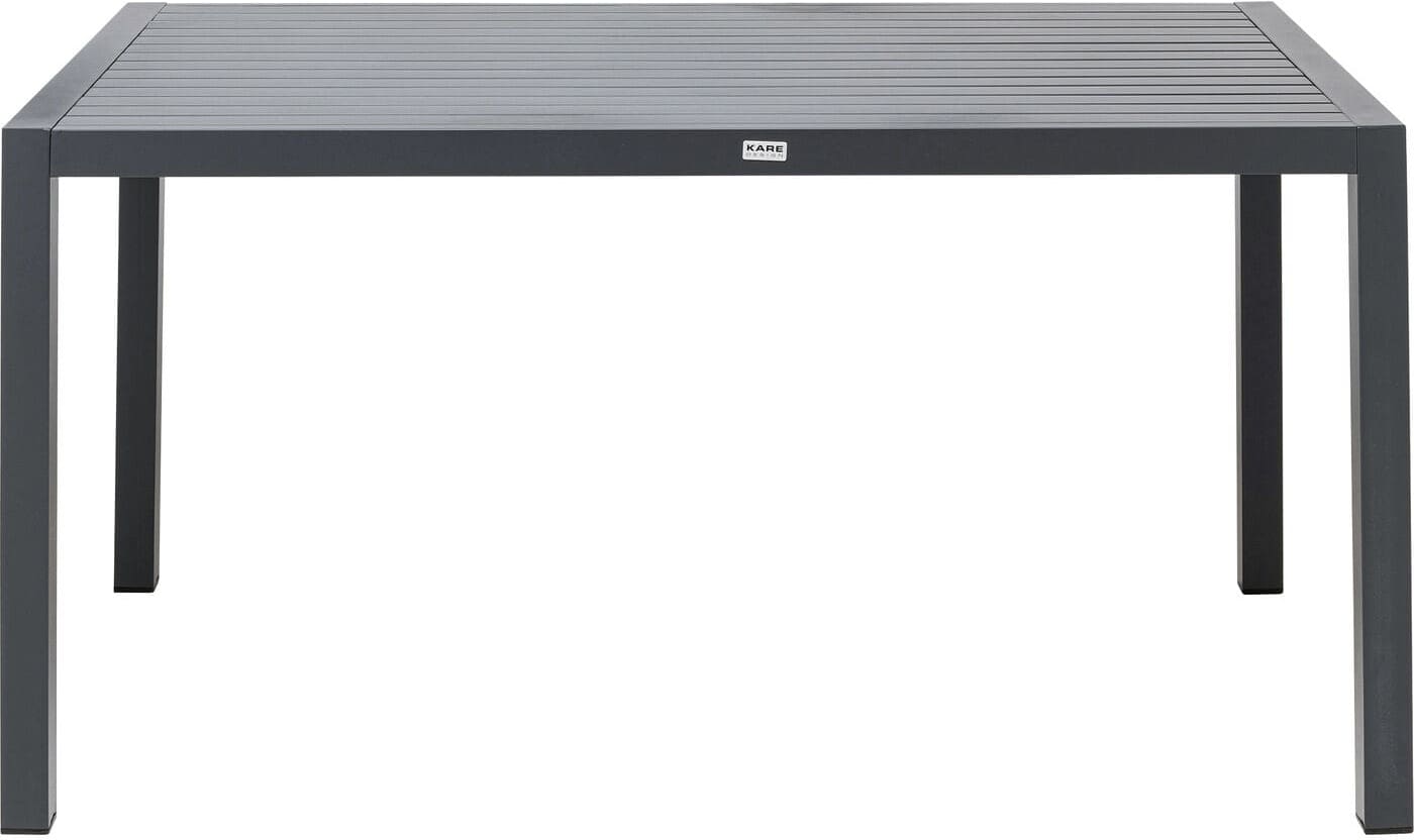 Tafel Madagascar Black 80x140cm Kare Design Eettafel 70625
