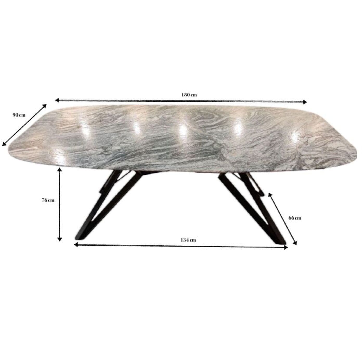 Tafel Okinawa 180x90cm Kare Design Eettafel 86725