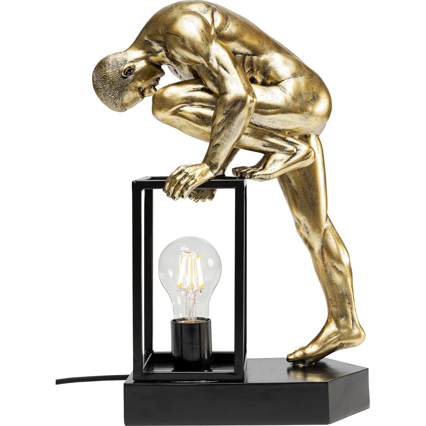 Tafellamp Nude Man Stretching 39cm Kare Design Tafellamp 56886