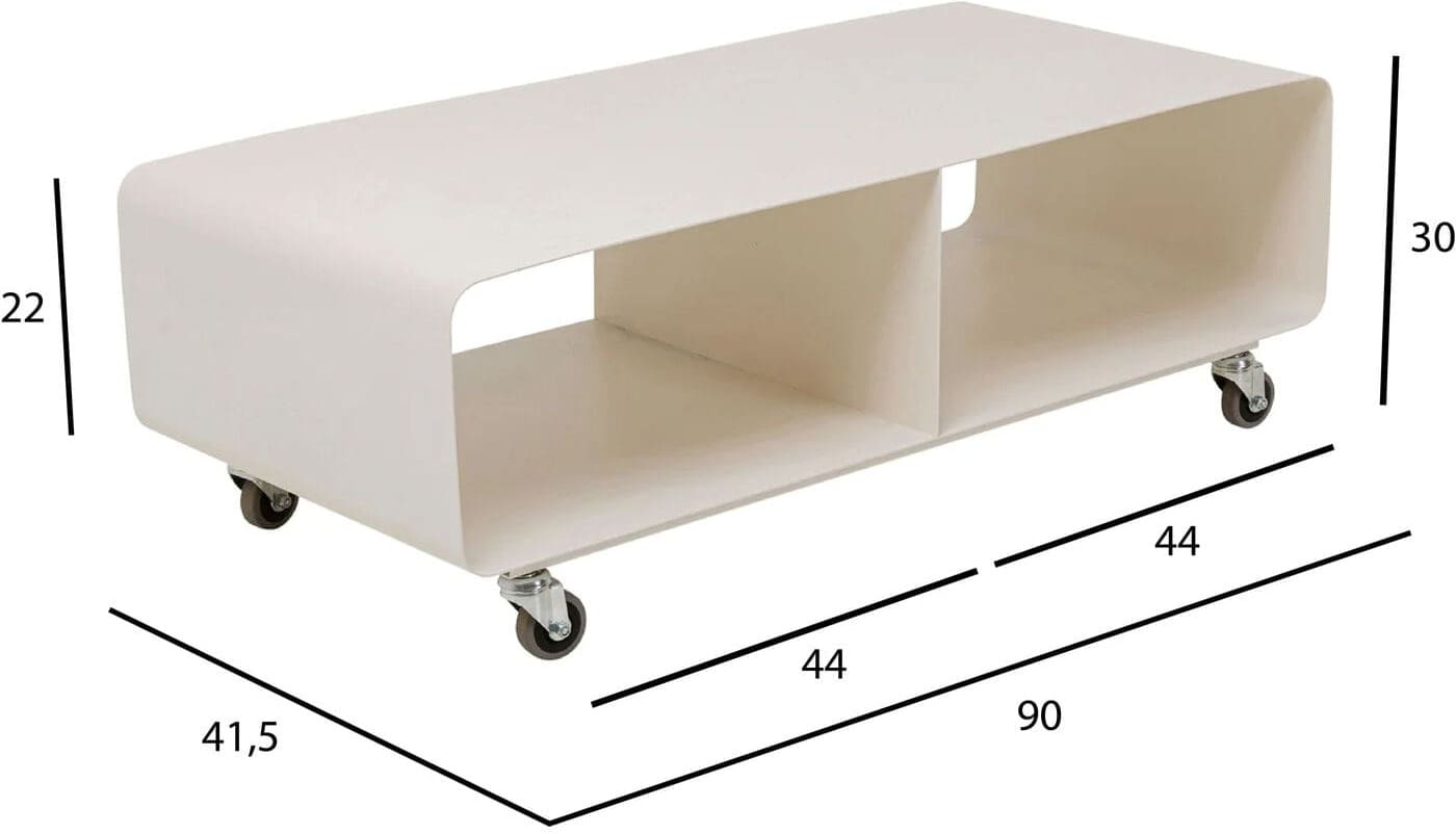 Tv-dressoir Lounge M Creme 90x30cm Kare Design Tv-meubel|Tv-dressoir 70630