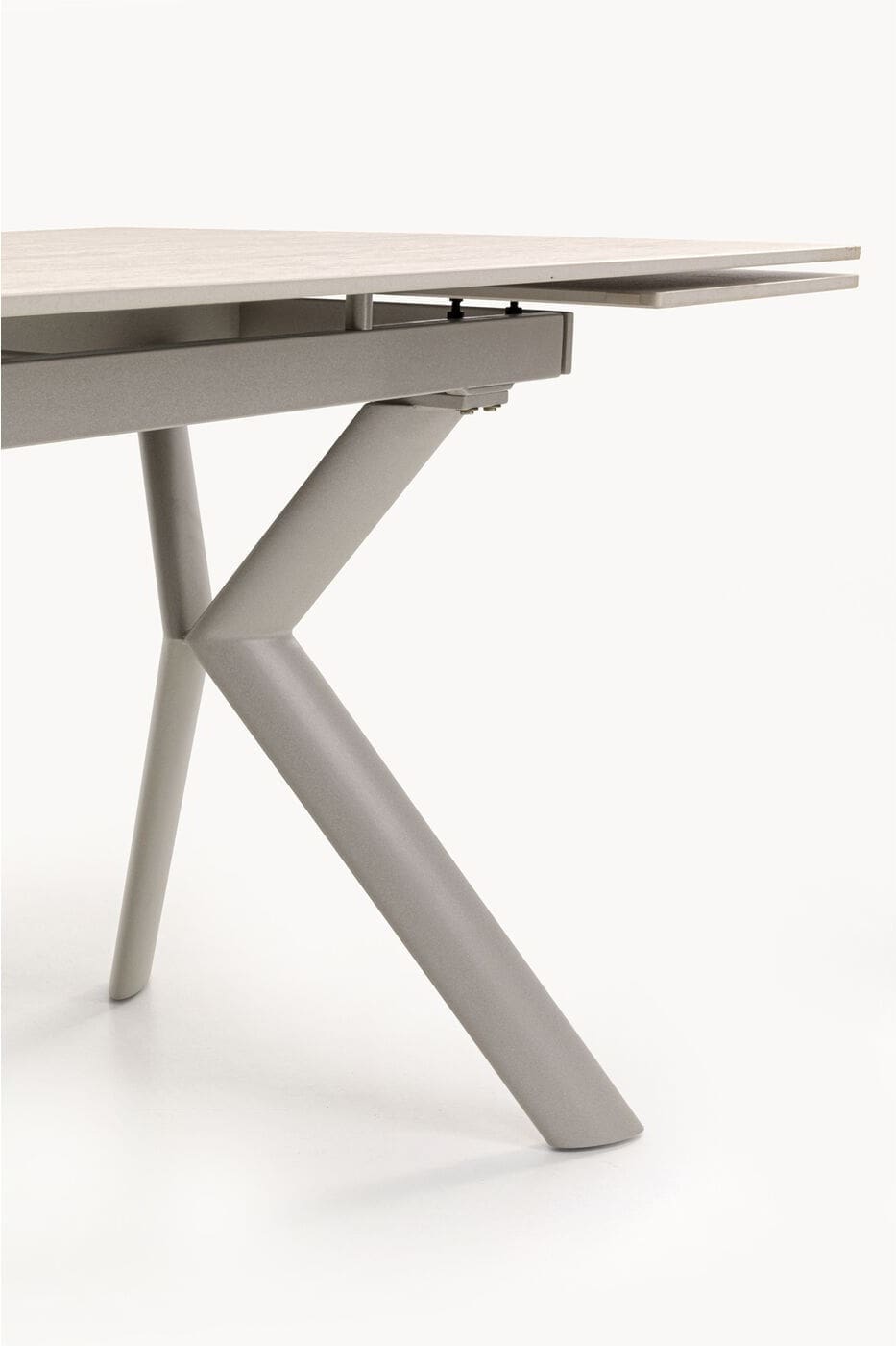 Uitschuiftafel Xenia Travertin 140(+30+30)x80cm Kare Design Uitschuiftafel 71139