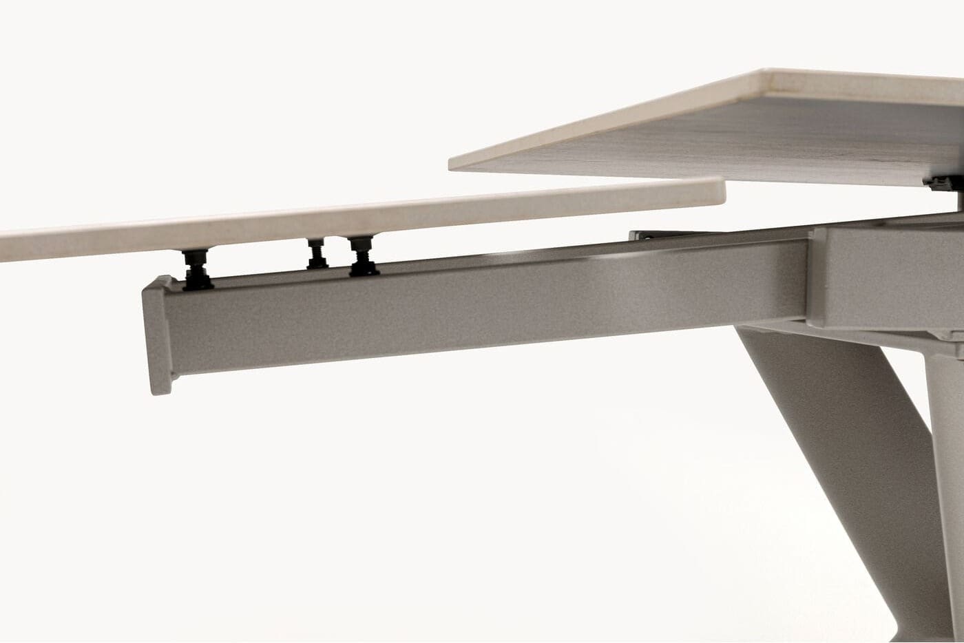 Uitschuiftafel Xenia Travertin 140(+30+30)x80cm Kare Design Uitschuiftafel 71139