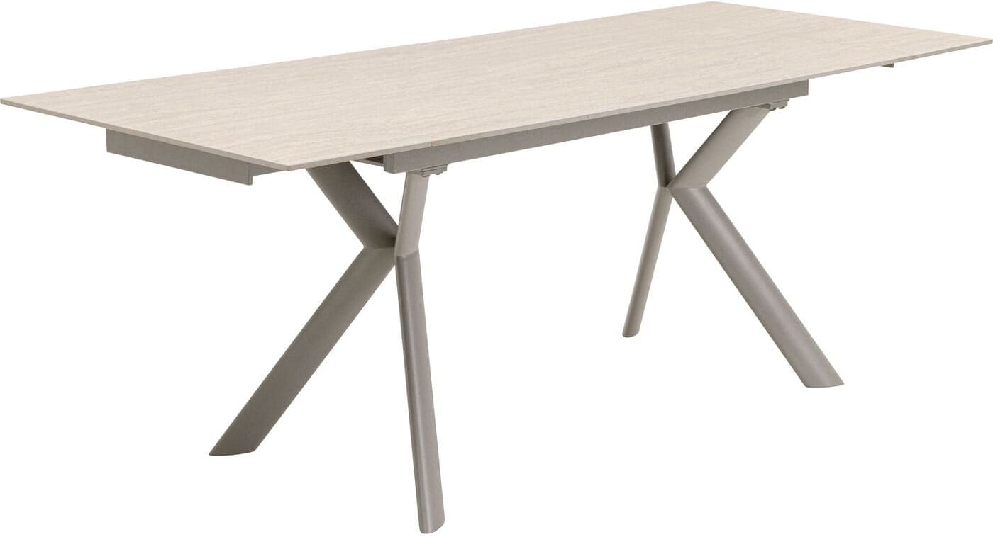 Uitschuiftafel Xenia Travertin 140(+30+30)x80cm Kare Design Uitschuiftafel 71139