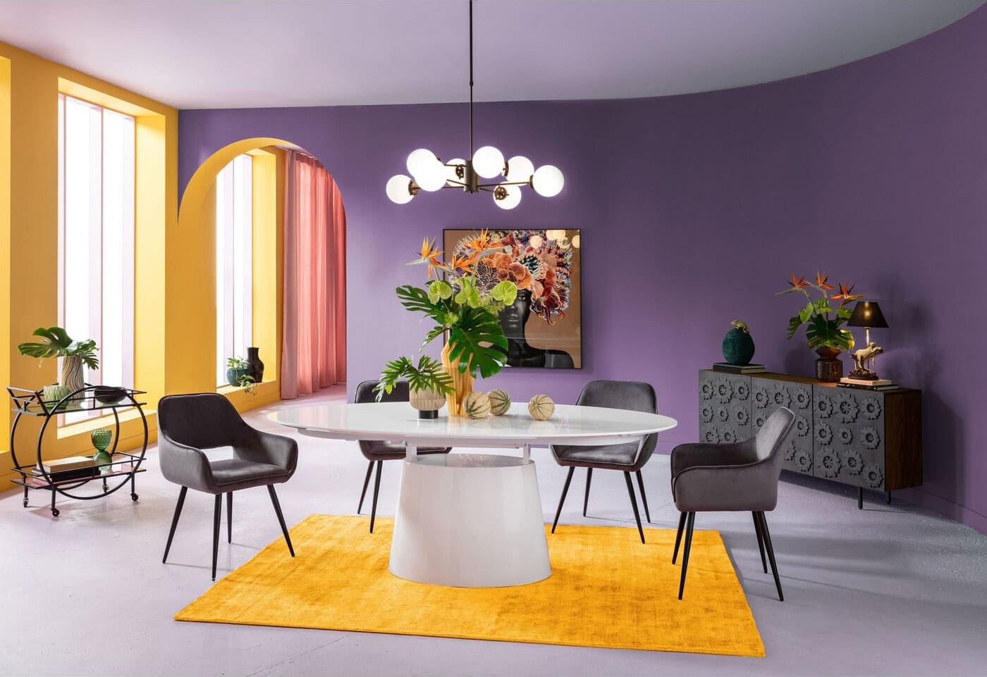 Vloerkleed Cosy Yellow 170x240cm Kare Design Vloerkleed 57908