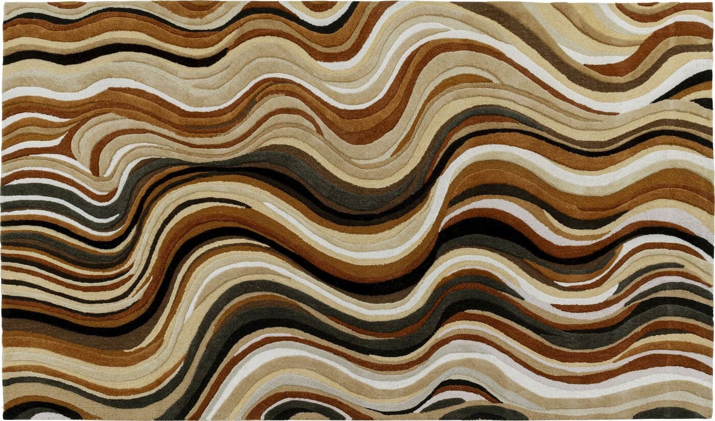 Vloerkleed New Wave Brown 200x300cm Kare Design Vloerkleed 57810