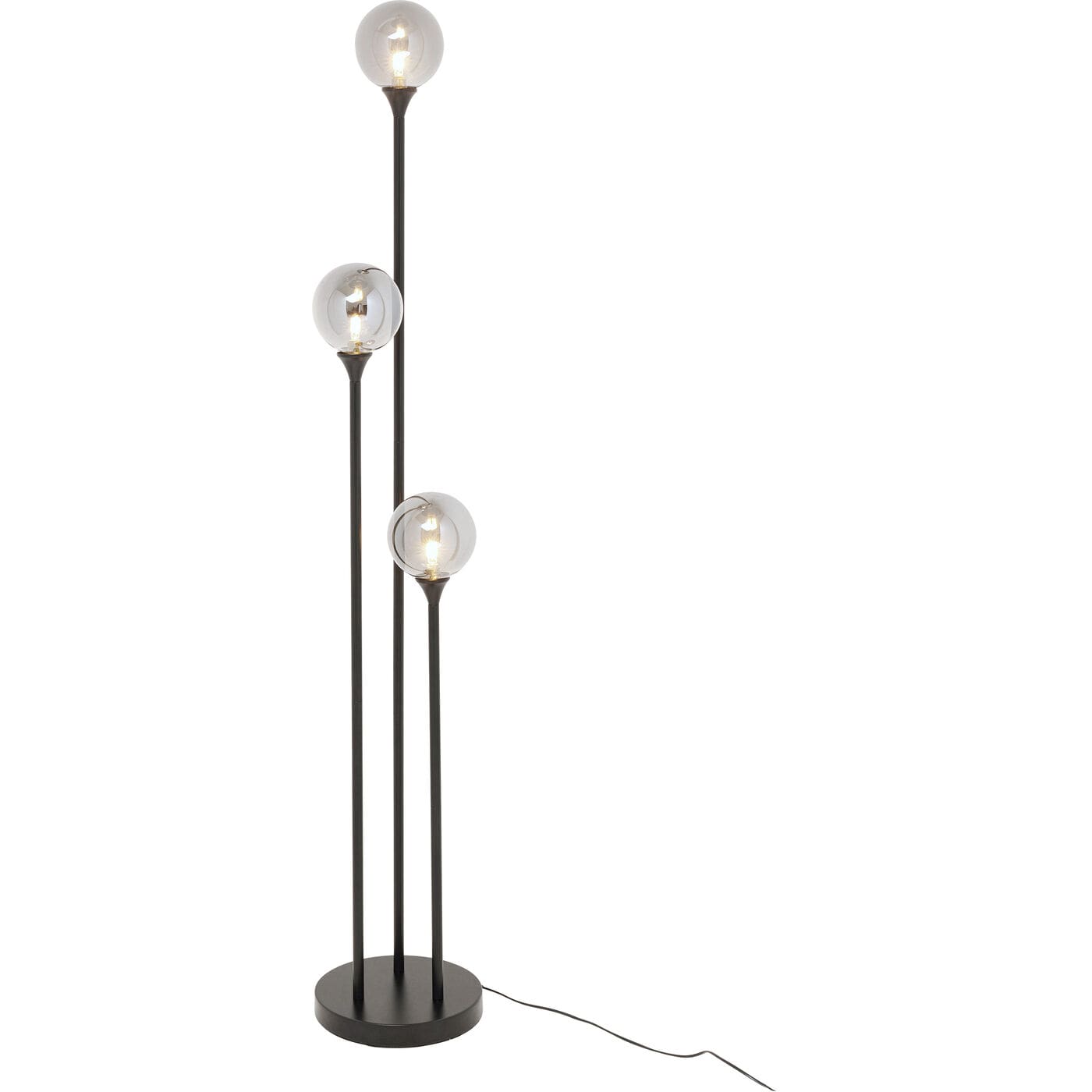 Vloerlamp Al Capone Tre Black 175cm Kare Design Vloerlamp 57460