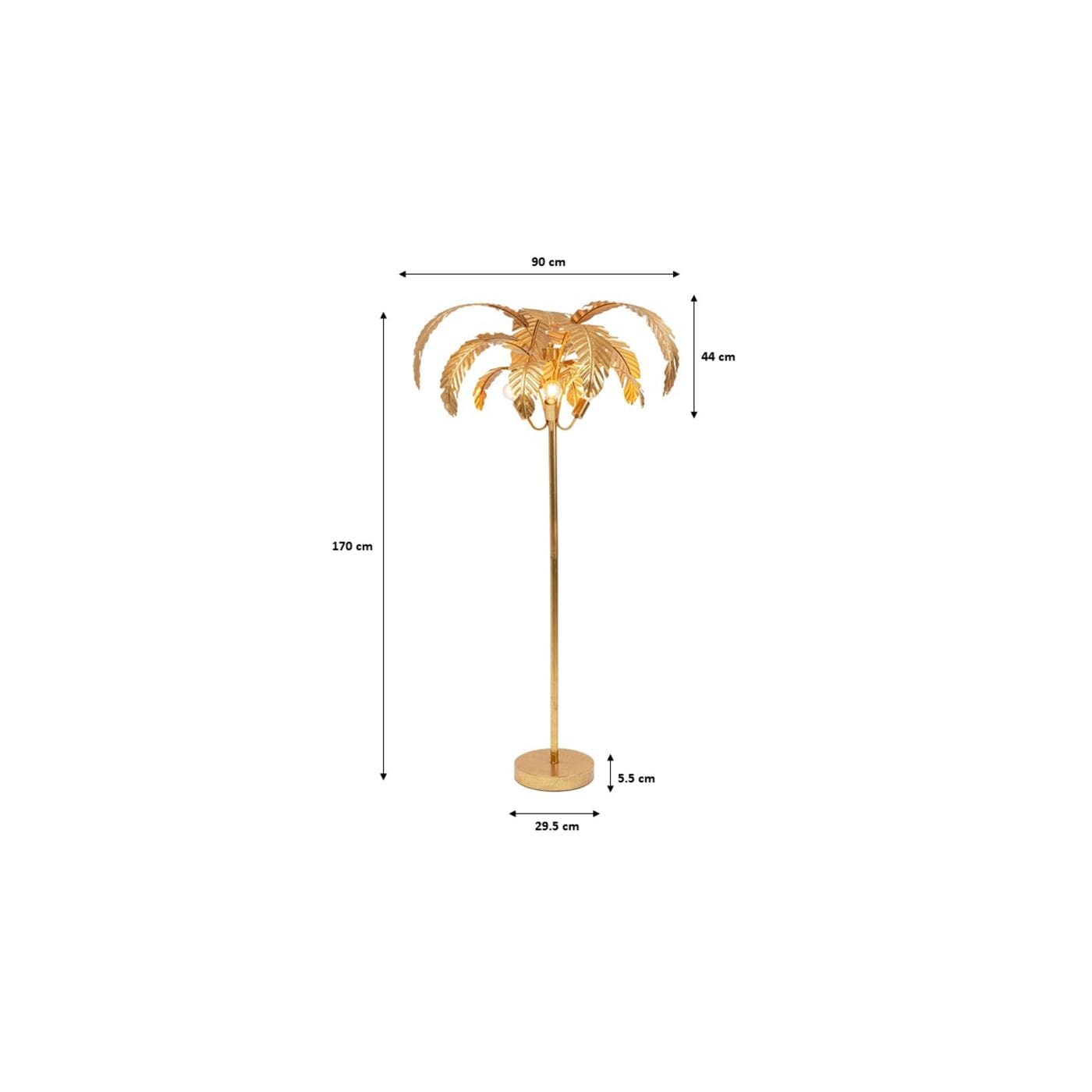 Vloerlamp Palmera 170cm Kare Design Vloerlamp 53063