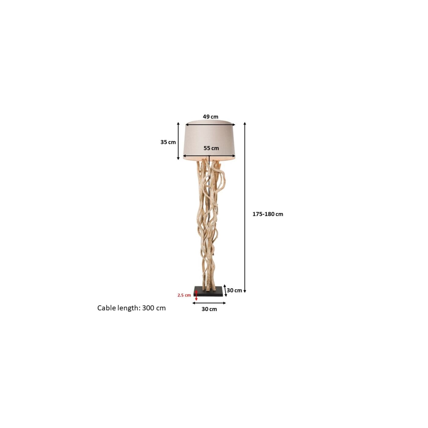 Vloerlamp Scultra Kare Design Vloerlamp 34925