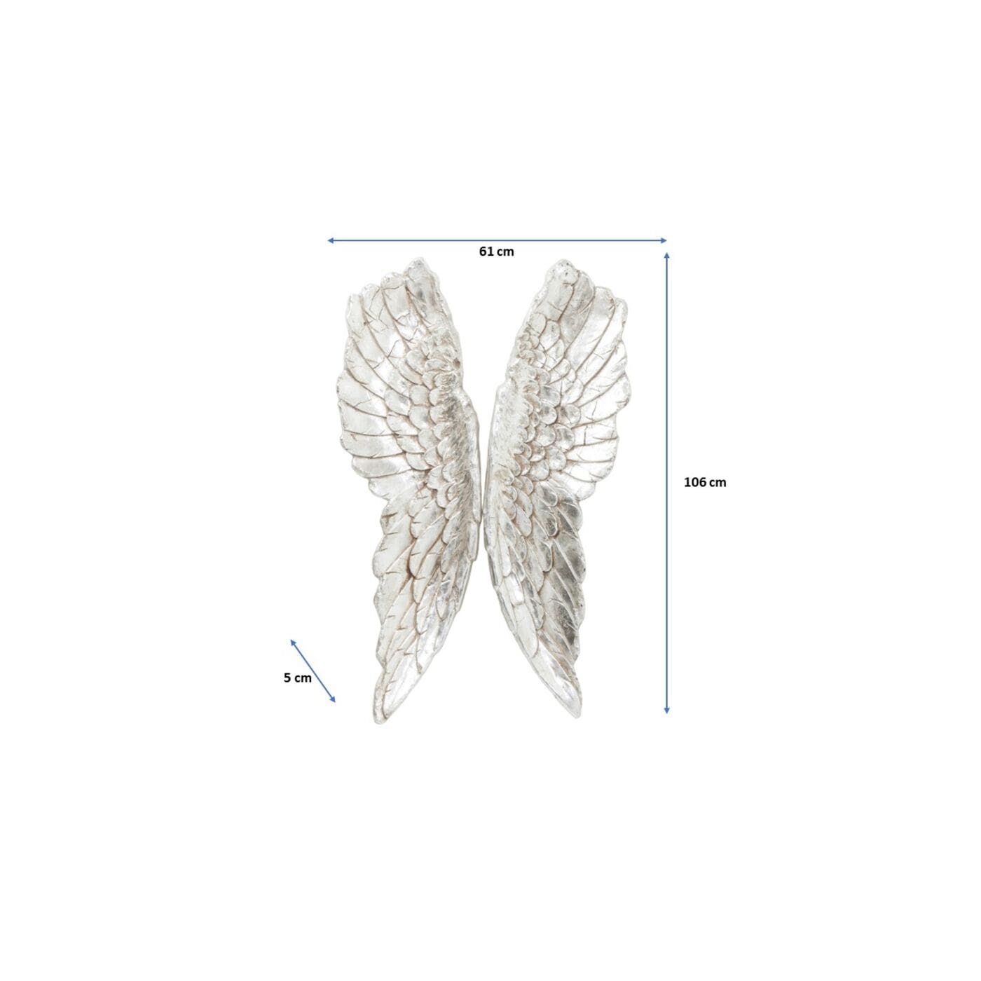 Wanddecoratie Angel Wings 61x106cm Kare Design Wanddecoratie 38448
