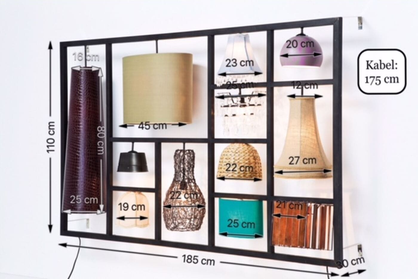 Wandlamp Parecchi Art House Kare Design Wandlamp 34736
