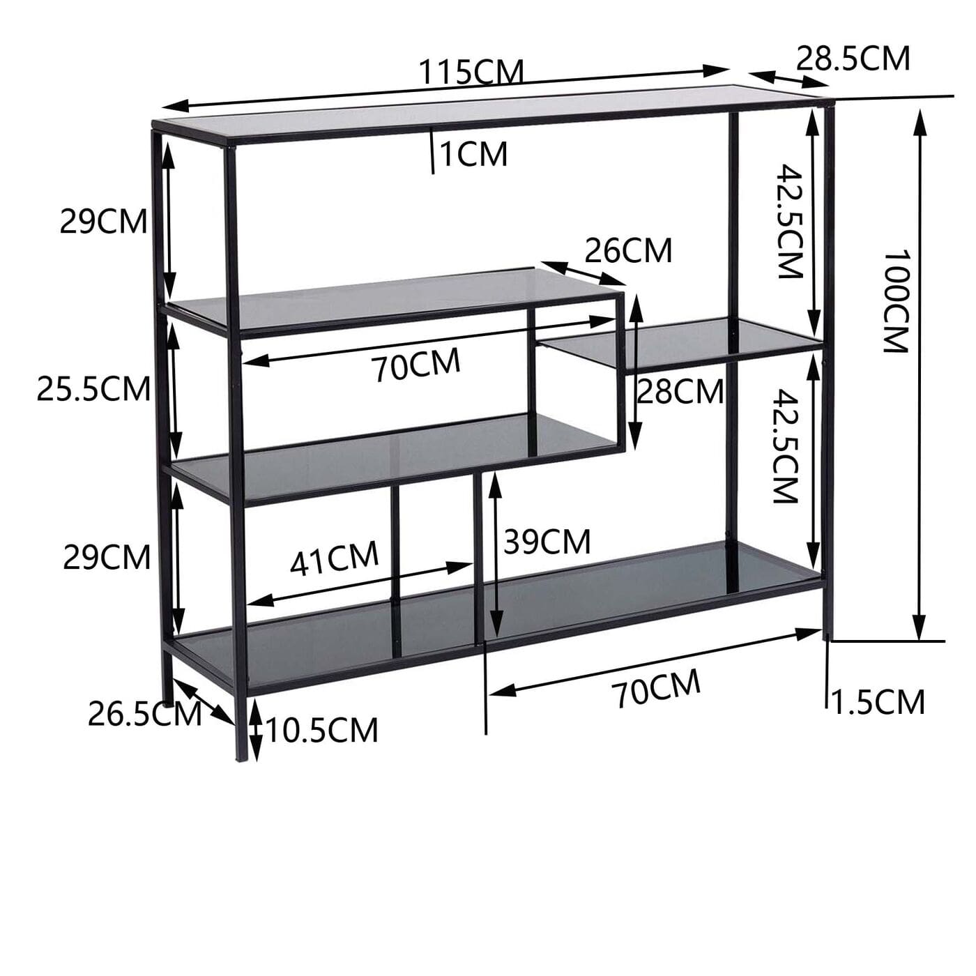 Wandkast Loft 100cm - Afbeelding 29