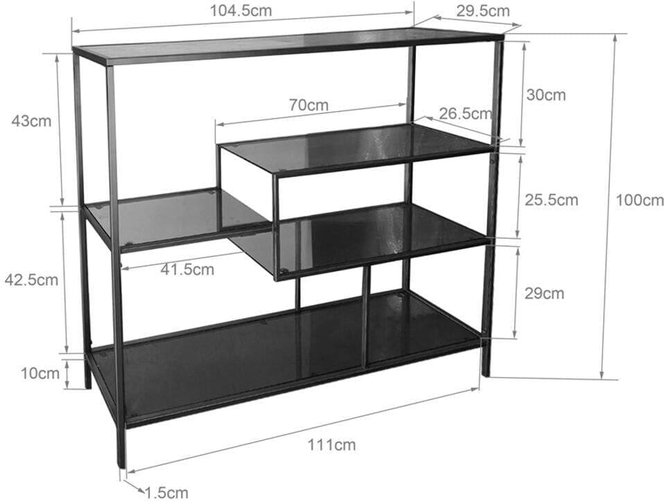 Wandplank Loft Gold 115x100cm - Afbeelding 18