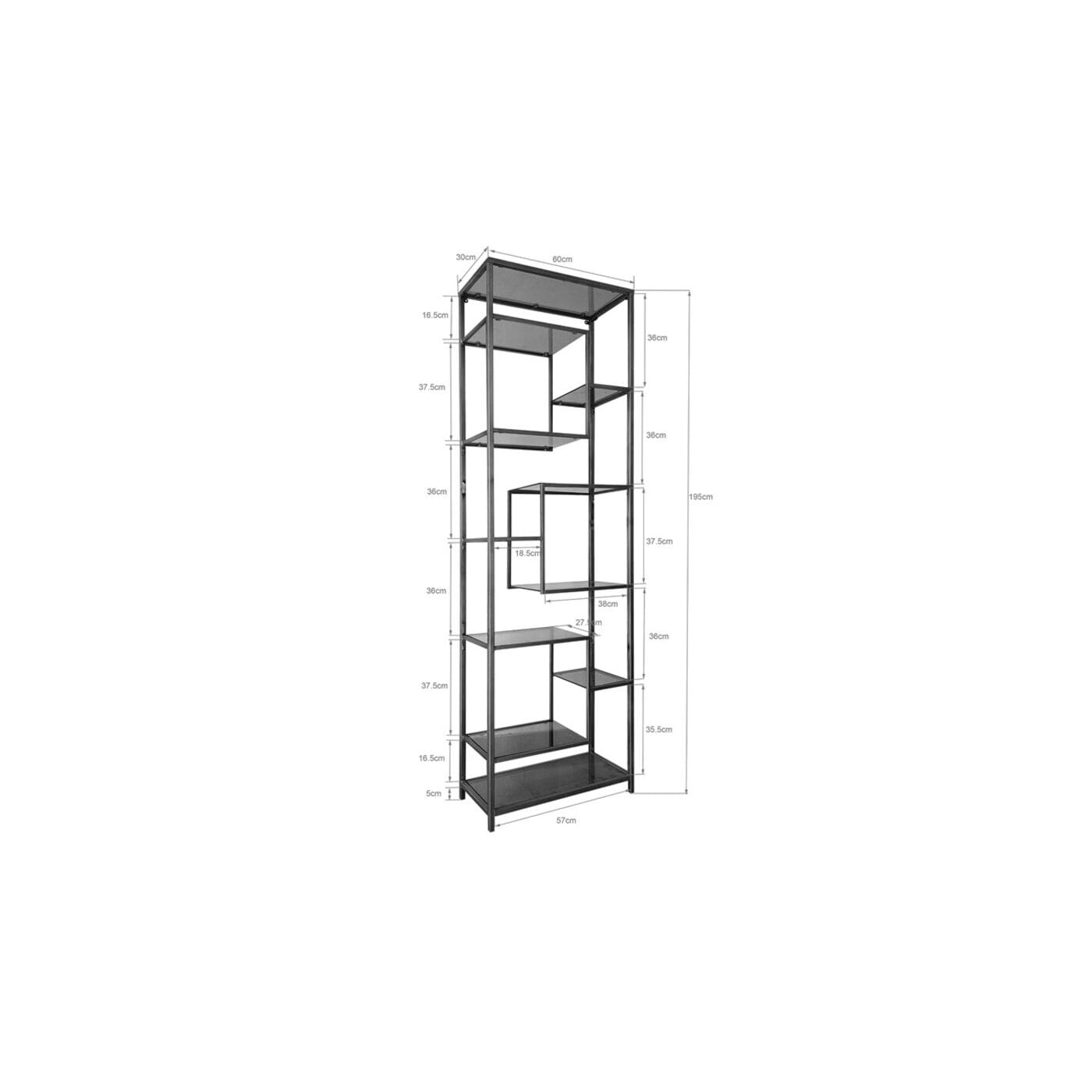 Wandplank Loft Gold 60x195cm Kare Design Wandplank 85484