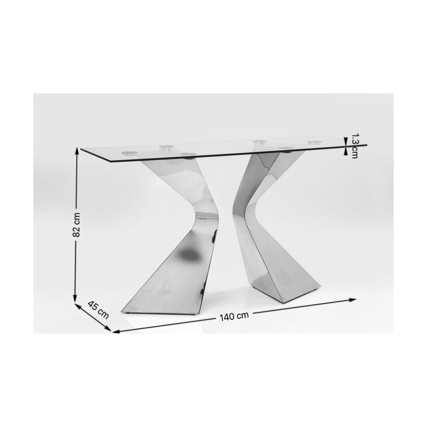 Wandtafel Gloria Black 140x81cm Kare Design Wandtafel 85970