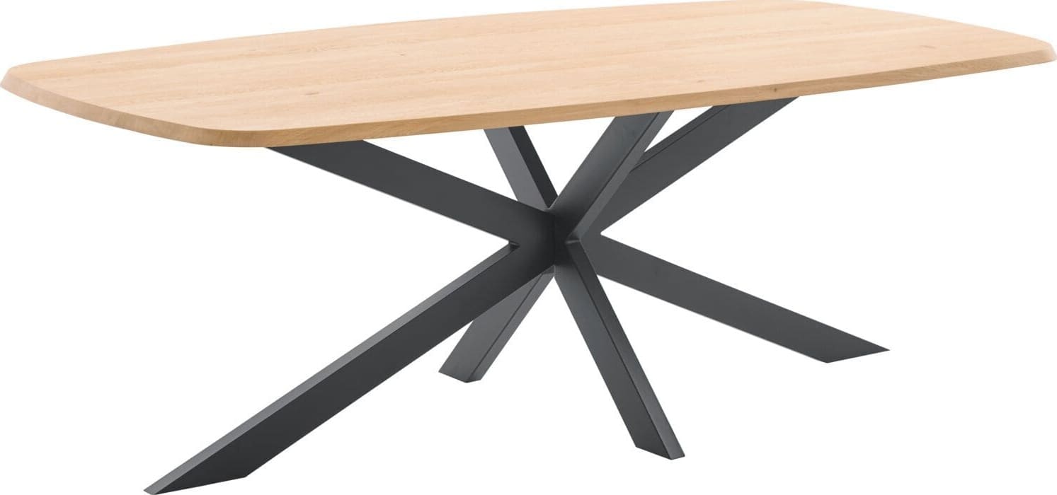 Profijt Meubel Eettafel Walden eikenhout 240x110 cm Deens ovaal Bruin Eettafel