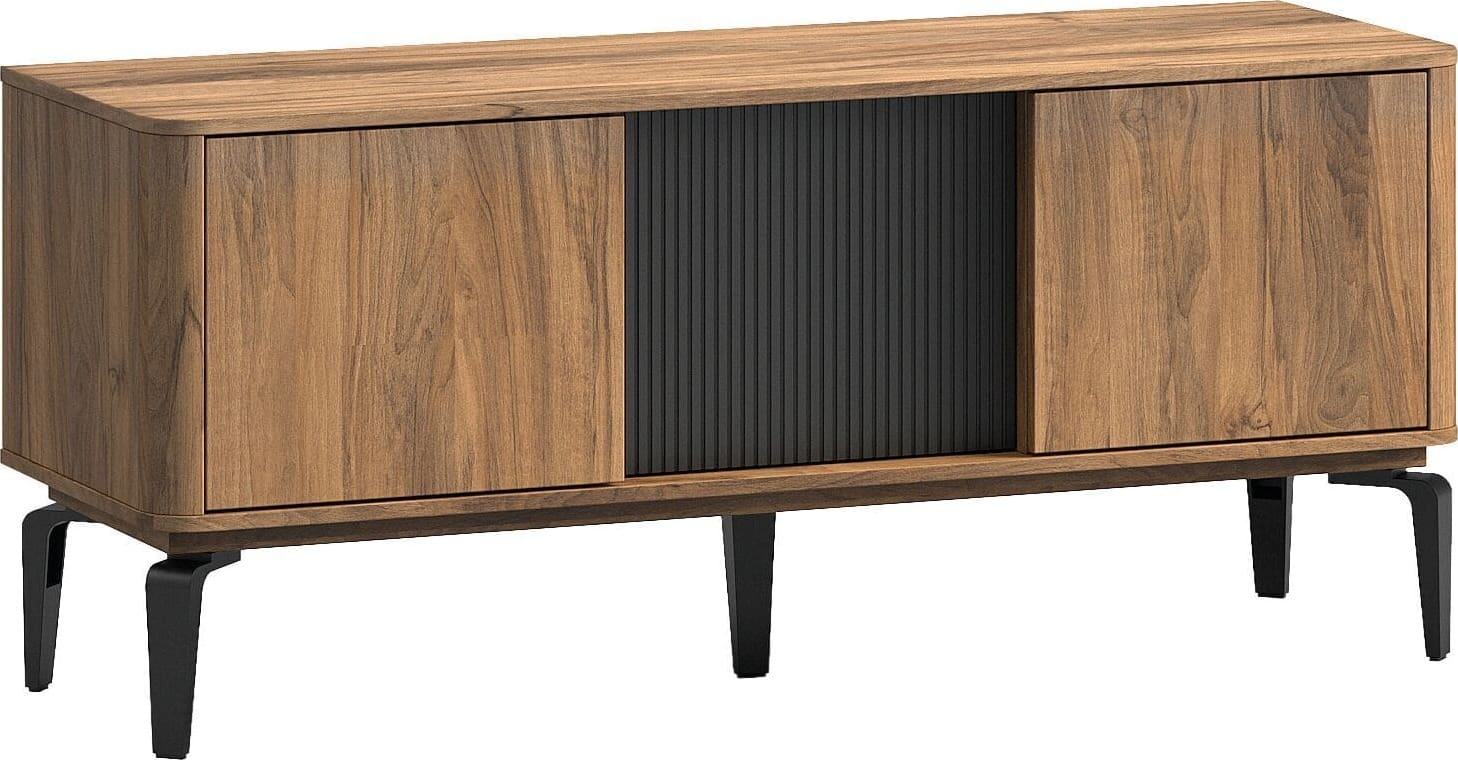 Profijt Meubel Tv-meubel Lodetto 141 cm deur zwart Zwart Tv-meubel|Tv-dressoir