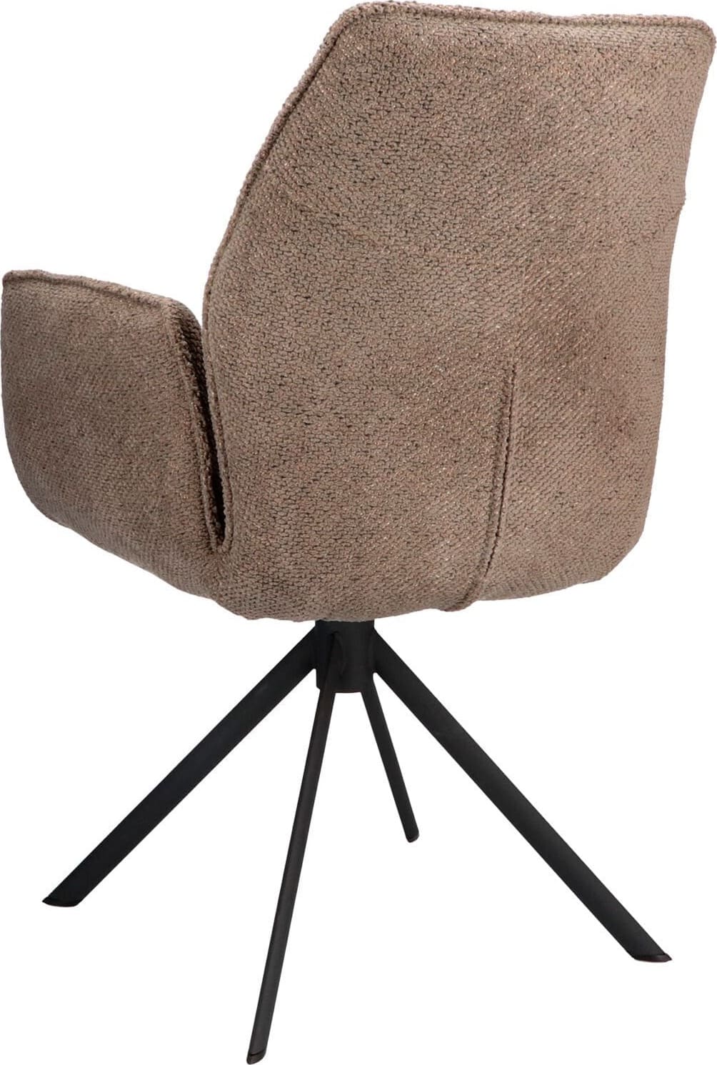 Pronto Wonen Eetkamerstoel Ombrone draaibaar taupe Taupe Eetkamerstoel