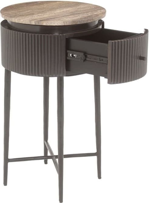 Richmond Interiors Bijzettafel Russo brown Bruin Bijzettafel