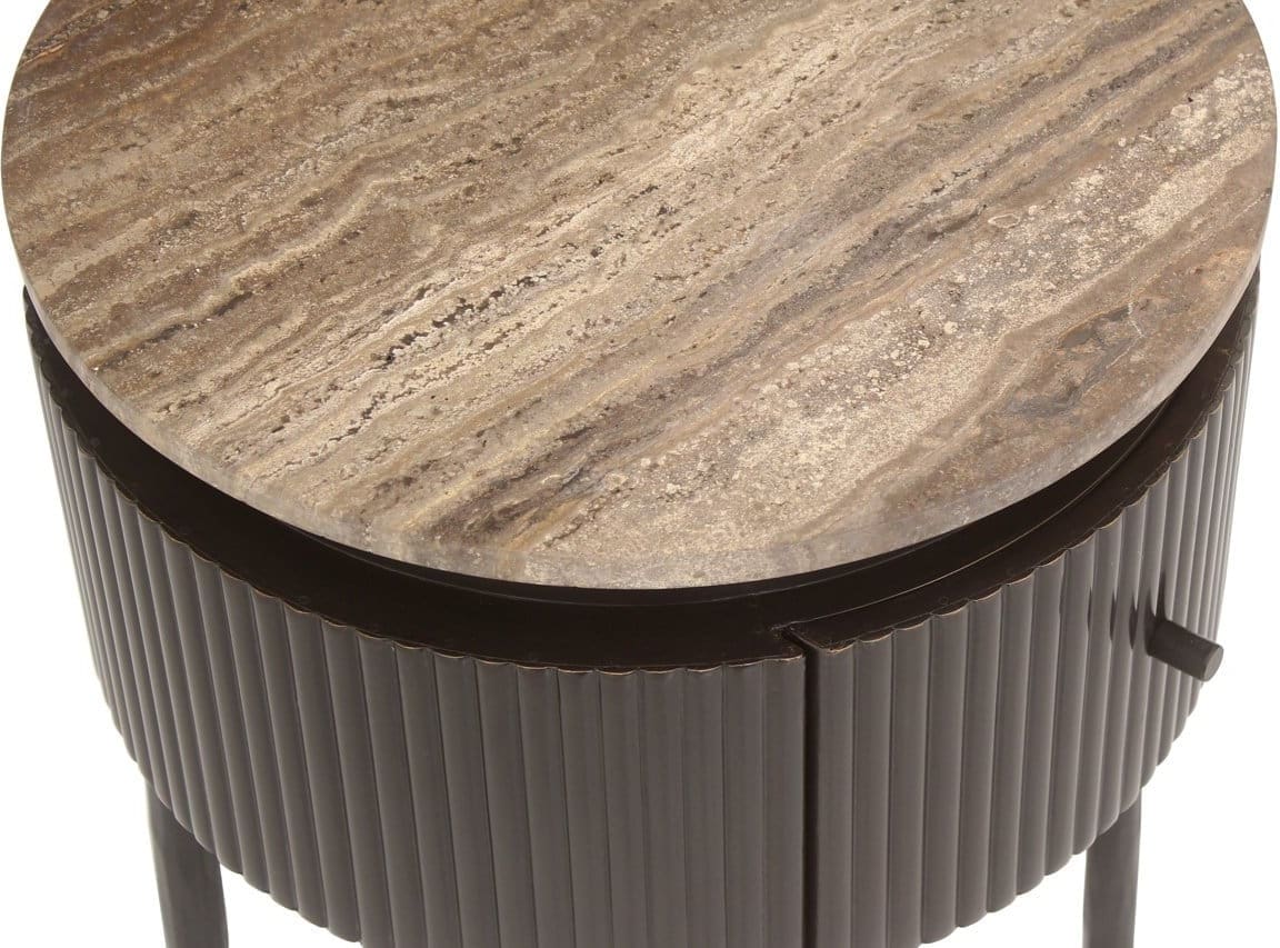 Richmond Interiors Bijzettafel Russo brown Bruin Bijzettafel