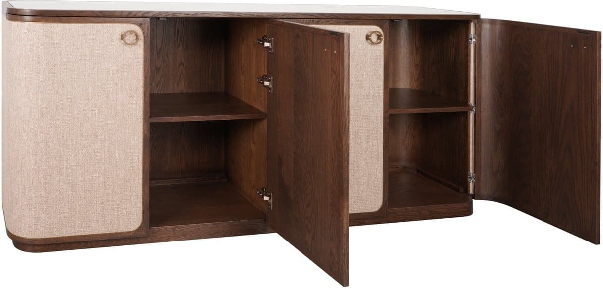 Richmond Interiors Dressoir Willox brown 4-doors Bruin Dressoir