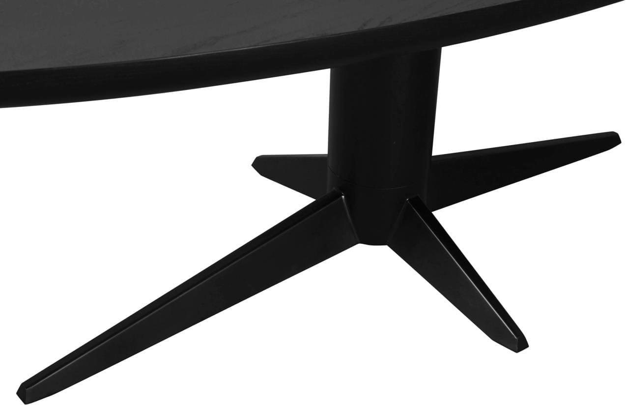 Richmond Interiors Eettafel Rayford black oval 230 Zwart Eettafel