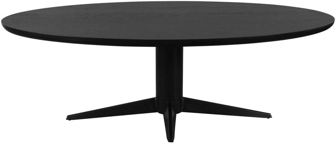 Richmond Interiors Eettafel Rayford black oval 230 Zwart Eettafel