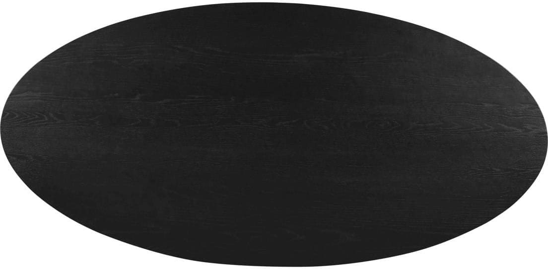Richmond Interiors Eettafel Rayford black oval 230 Zwart Eettafel
