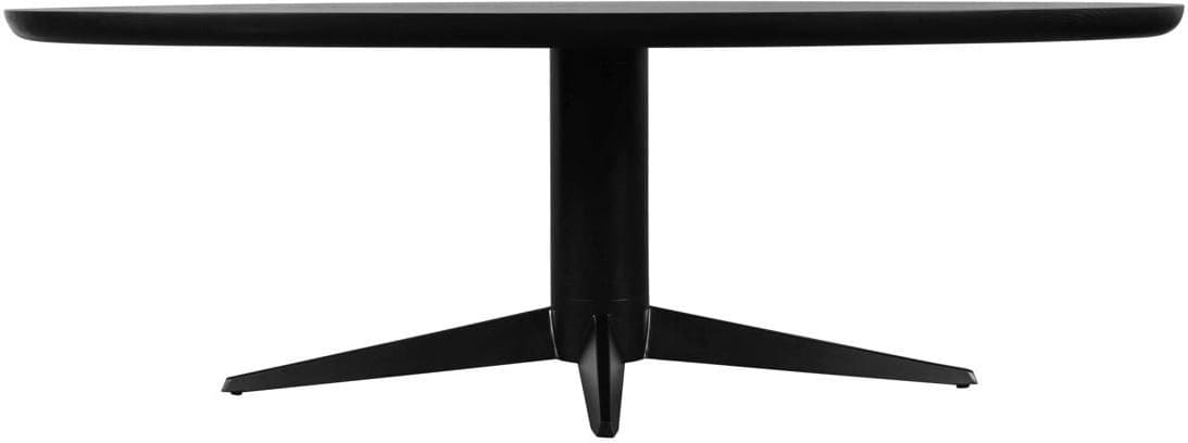 Richmond Interiors Eettafel Rayford black oval 230 Zwart Eettafel