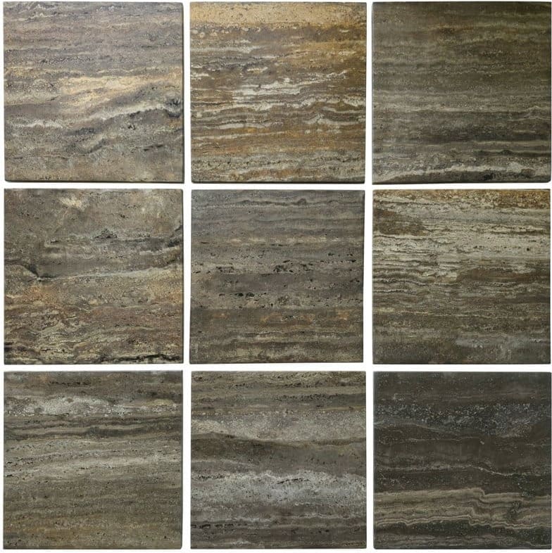 Richmond Interiors Eettafel Russo brown 140Ø Bruin Eettafel